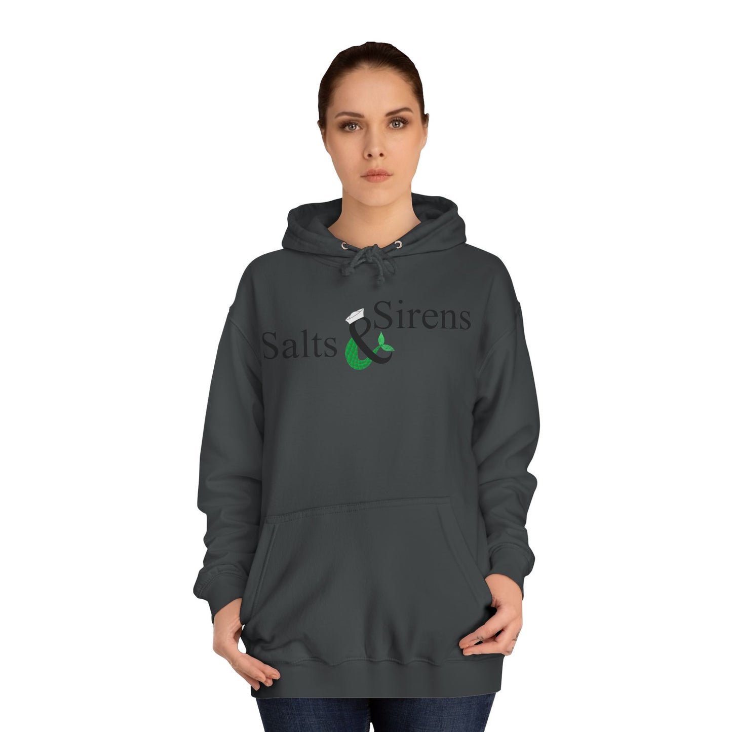 Salts and Sirens 2nd Edition (Black logo) Unisex College Hoodie