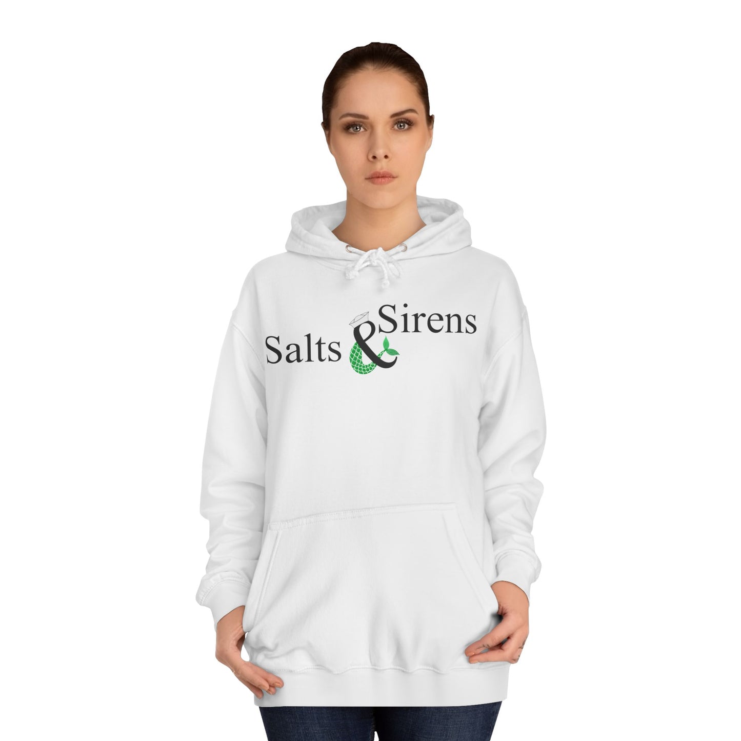 Salts and Sirens 2nd Edition (Black logo) Unisex College Hoodie