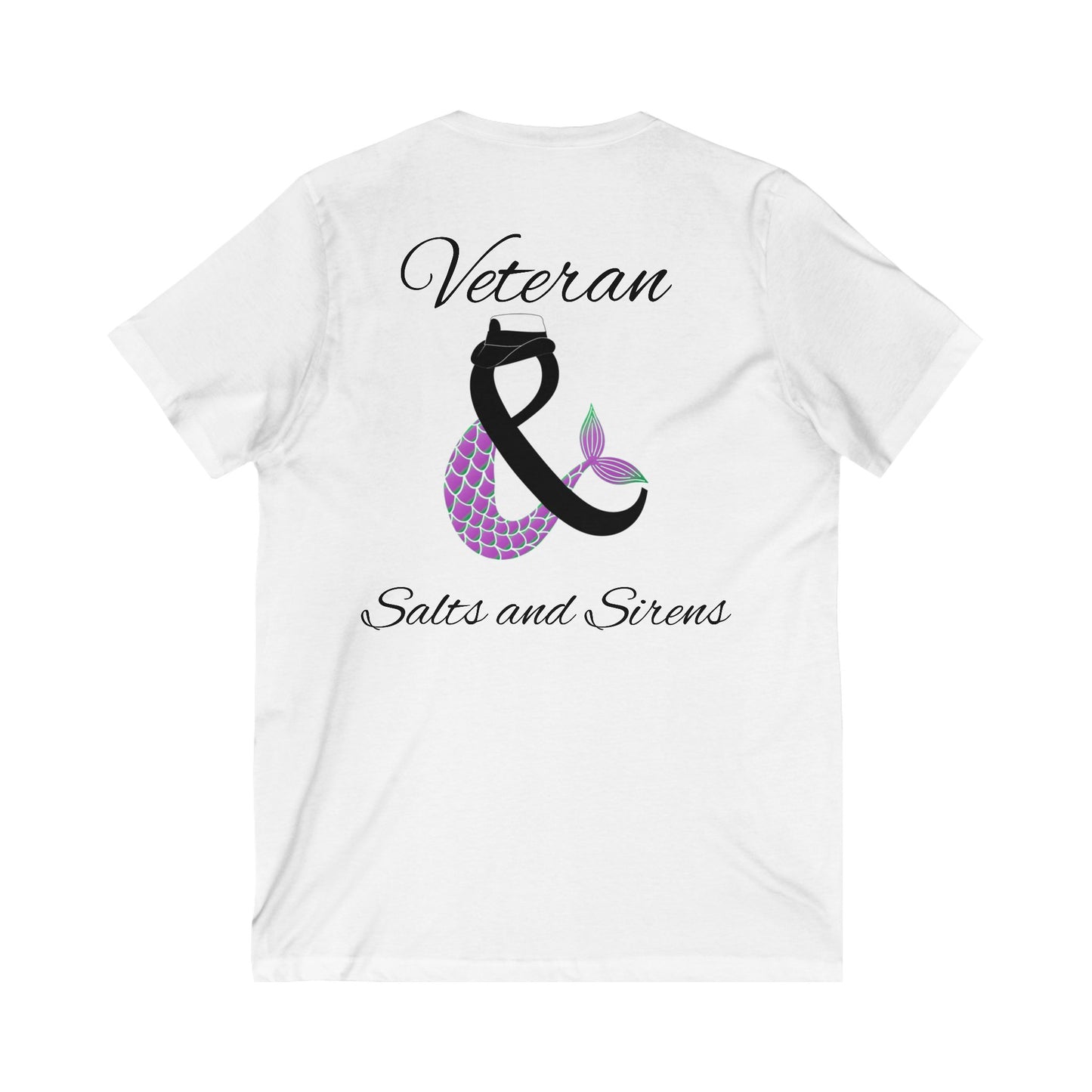 Women Serve Too V2 Unisex Jersey Short Sleeve V-Neck Tee