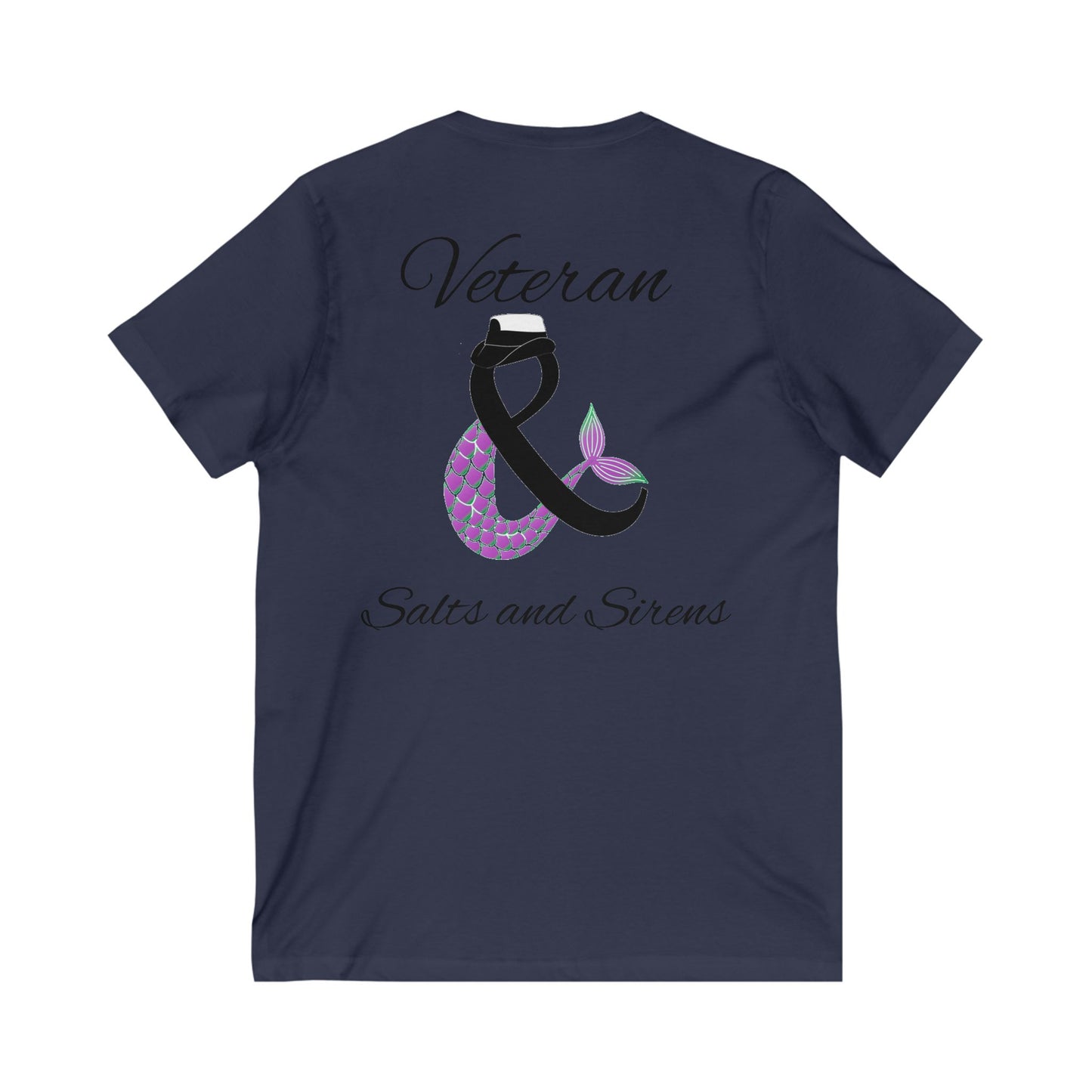 Women Serve Too V2 Unisex Jersey Short Sleeve V-Neck Tee