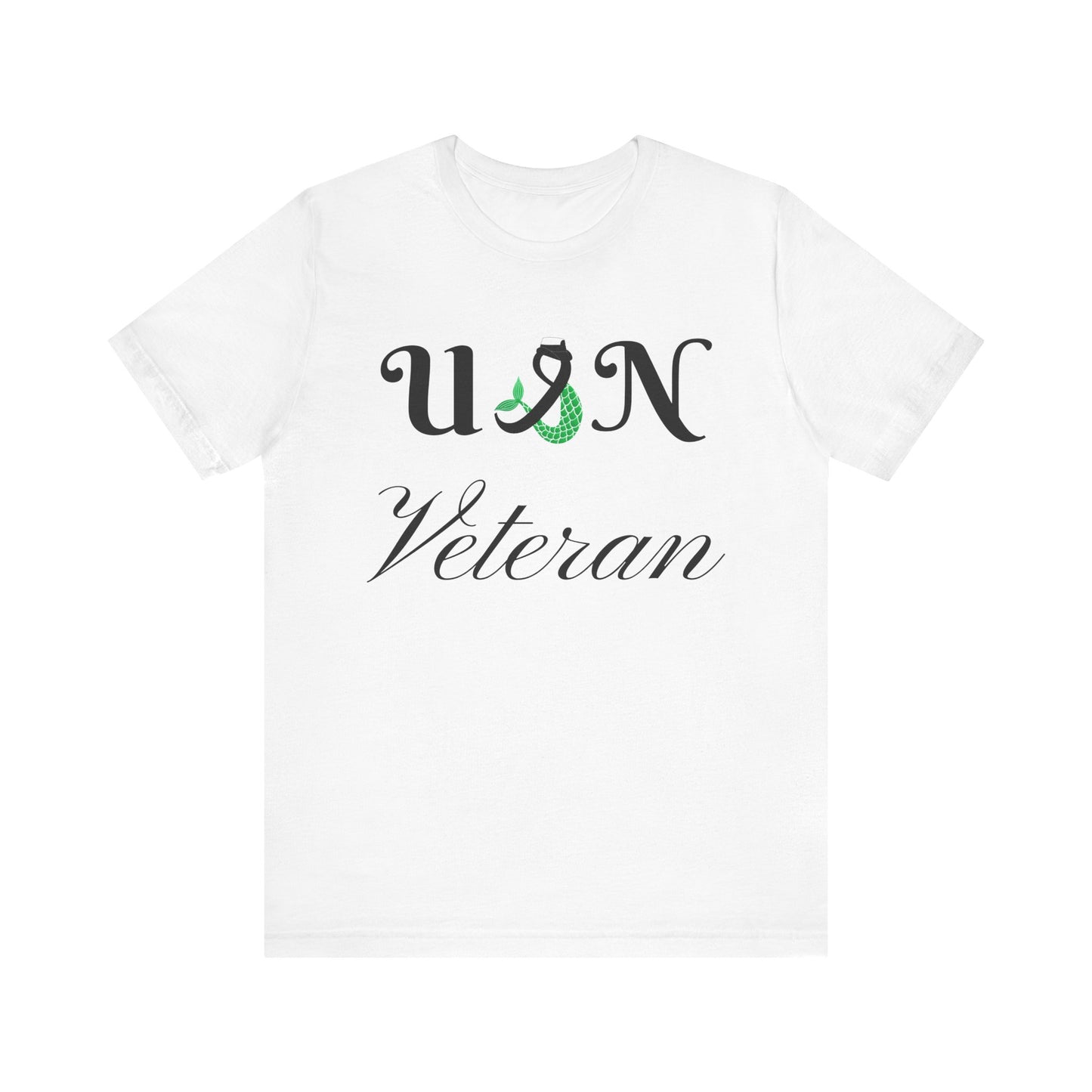 USN Veteran (combination cover) Unisex Jersey Short Sleeve Tee