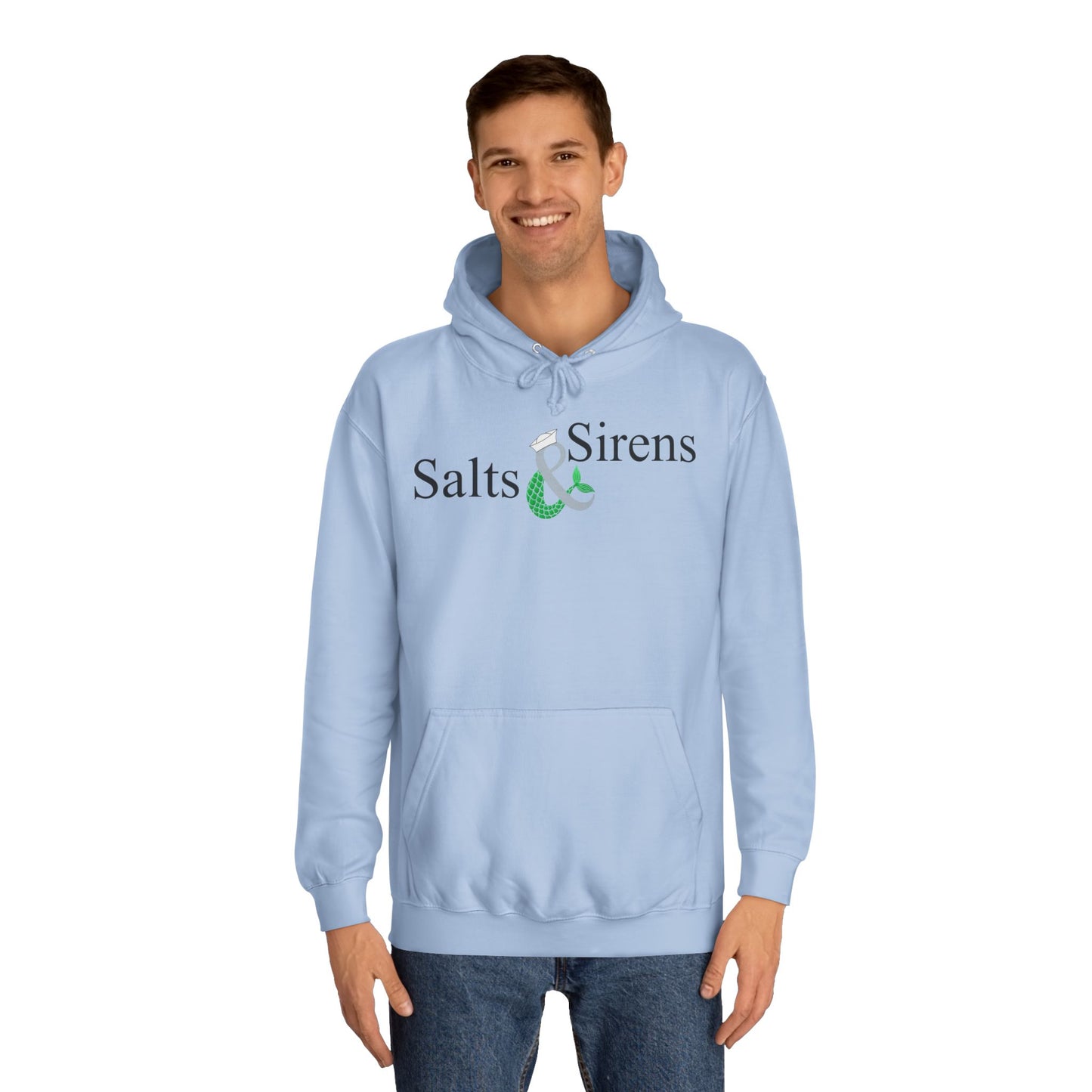 Salts and Sirens 2nd Edition Unisex (Grey logo) College Hoodie