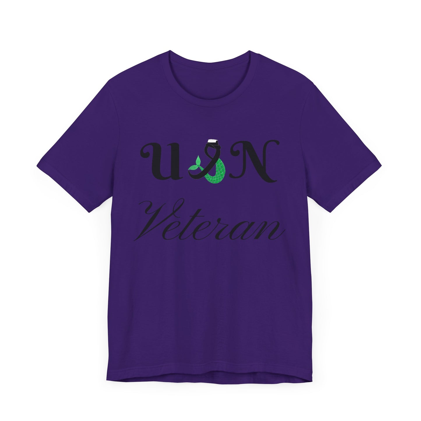 USN Veteran (combination cover) Unisex Jersey Short Sleeve Tee