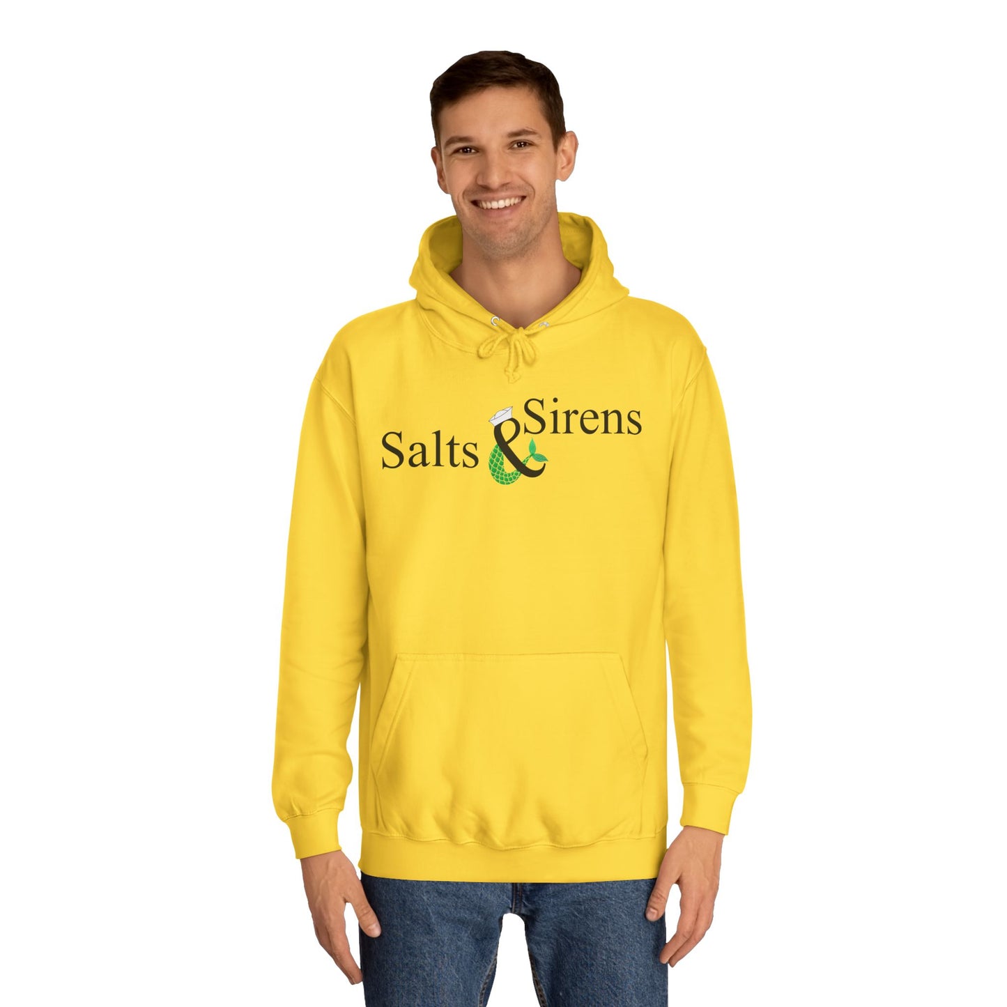 Salts and Sirens 2nd Edition (Black logo) Unisex College Hoodie