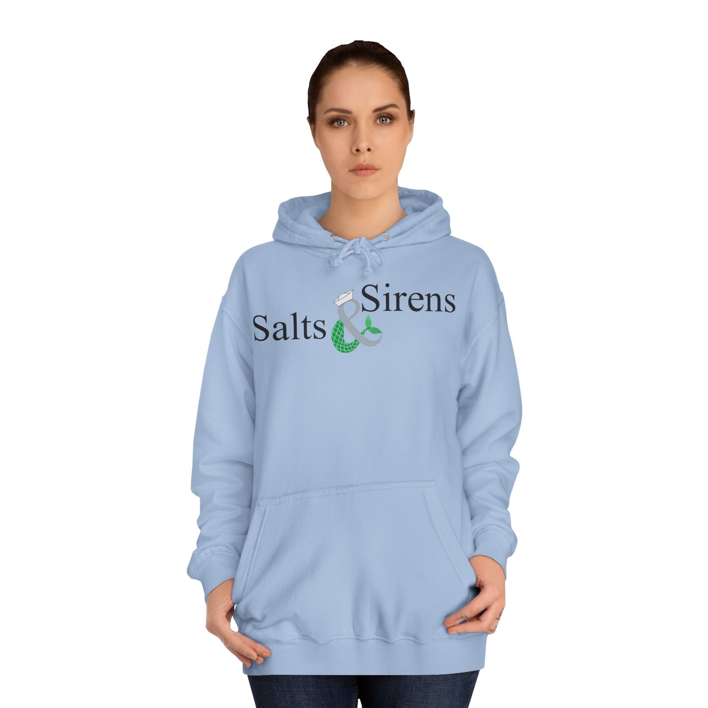 Salts and Sirens 2nd Edition Unisex (Grey logo) College Hoodie