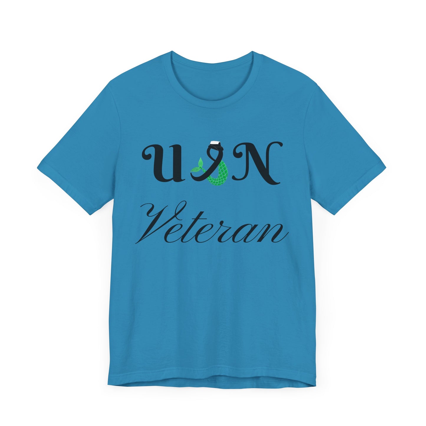 USN Veteran (combination cover) Unisex Jersey Short Sleeve Tee