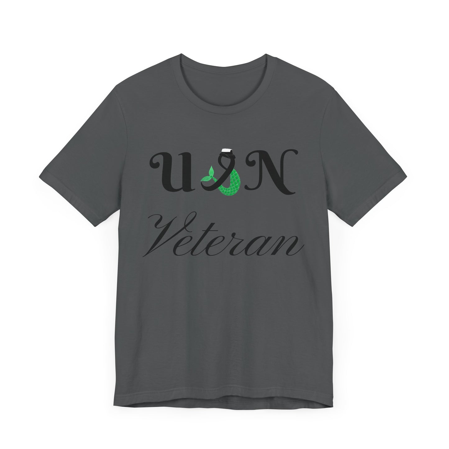 USN Veteran (combination cover) Unisex Jersey Short Sleeve Tee