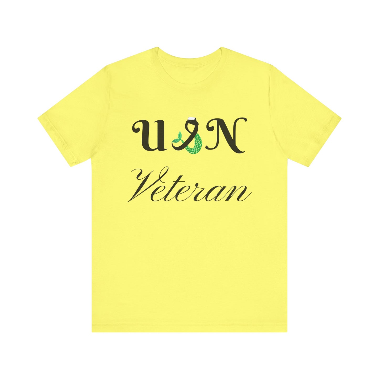 USN Veteran (combination cover) Unisex Jersey Short Sleeve Tee