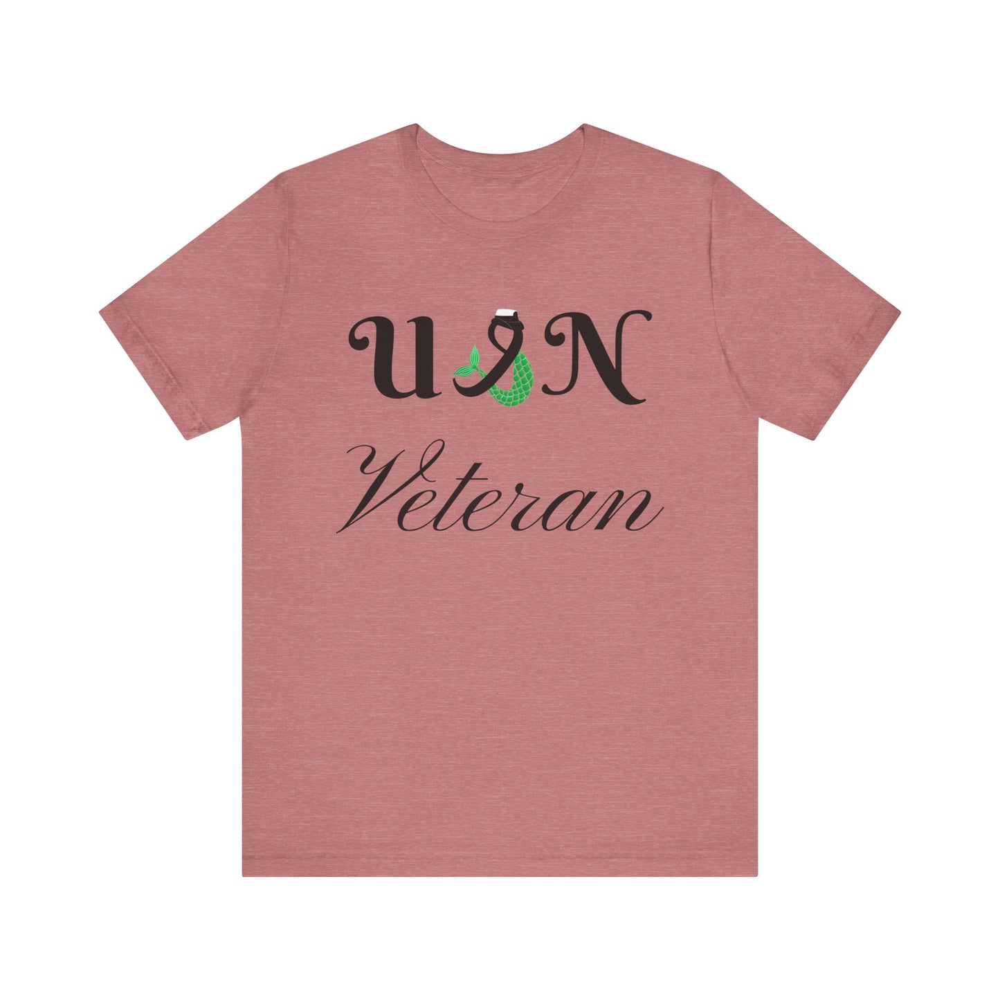 USN Veteran (combination cover) Unisex Jersey Short Sleeve Tee