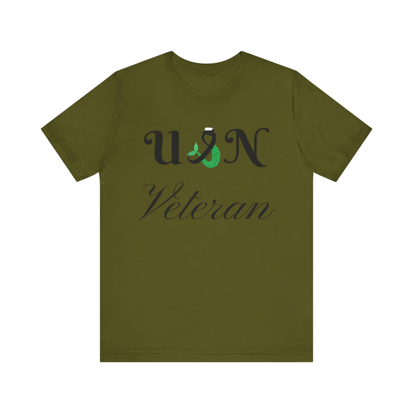 USN Veteran (combination cover) Unisex Jersey Short Sleeve Tee