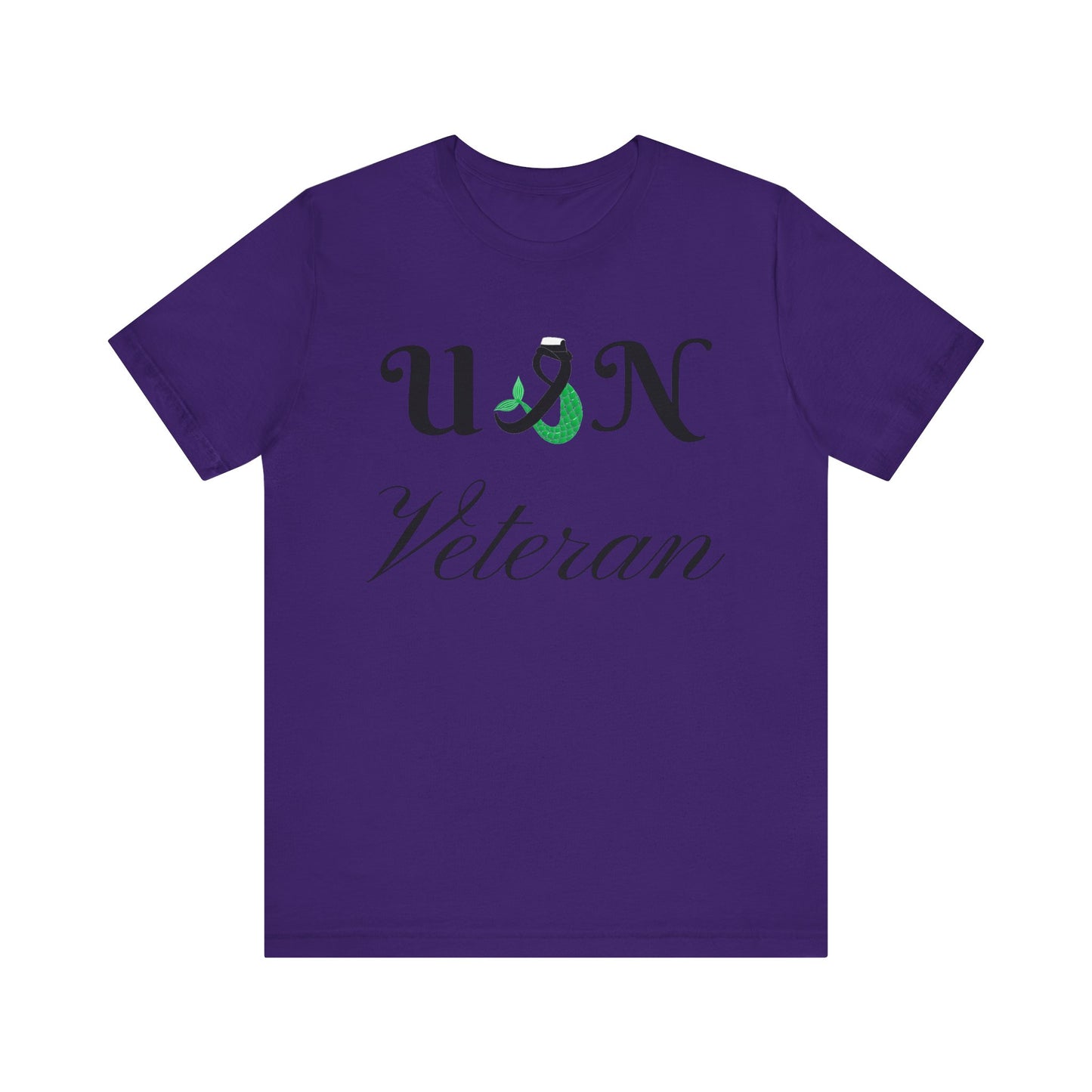 USN Veteran (combination cover) Unisex Jersey Short Sleeve Tee