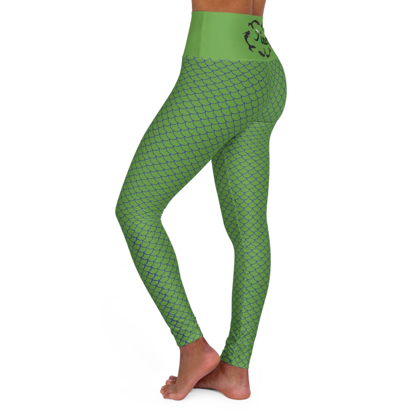 Siren (Mermaid) Green High Waisted Yoga Leggings