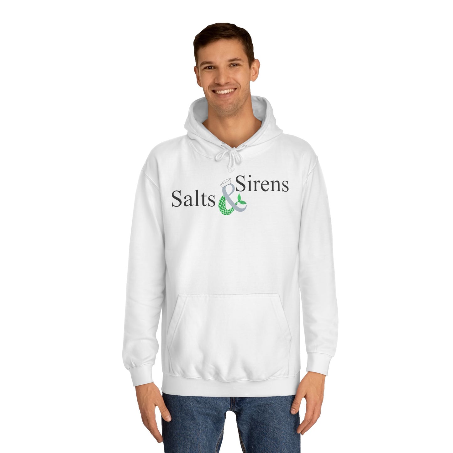 Salts and Sirens 2nd Edition Unisex (Grey logo) College Hoodie