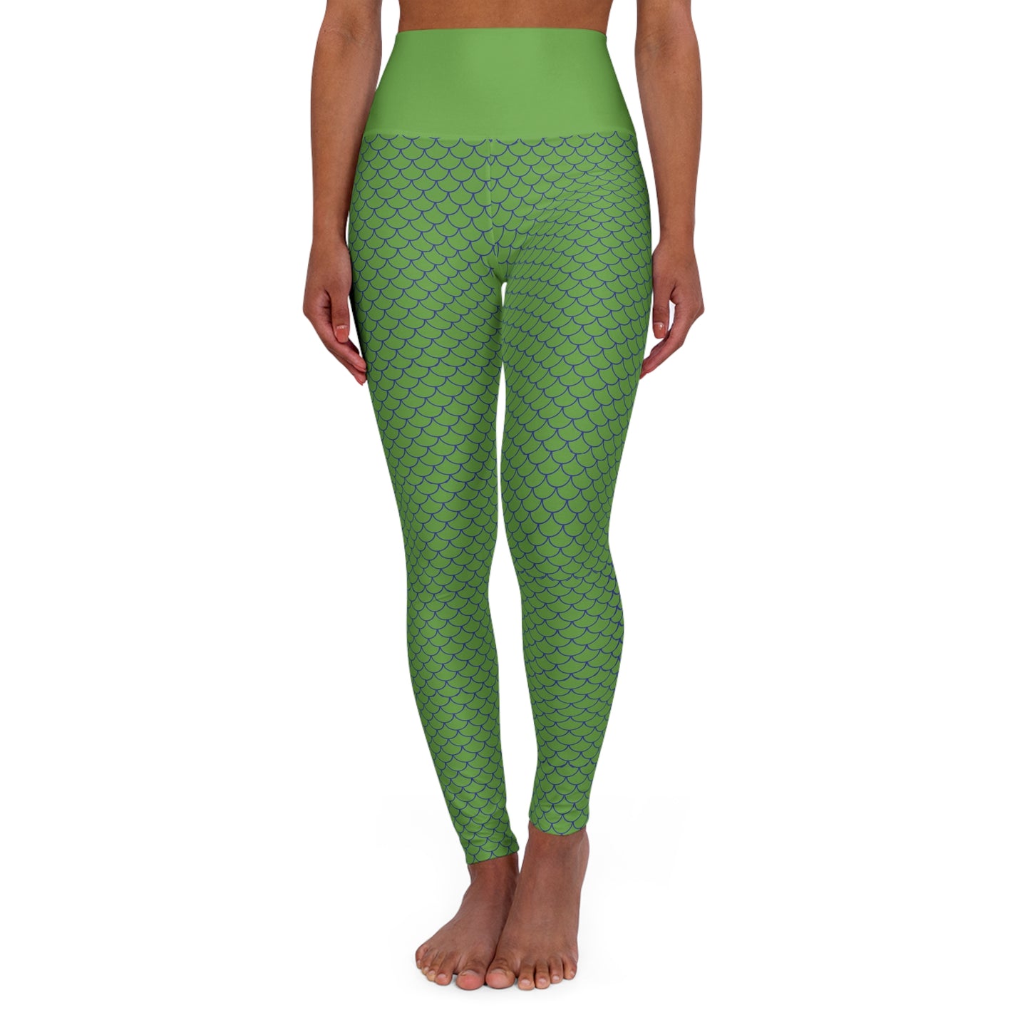 Siren (Mermaid) Green High Waisted Yoga Leggings