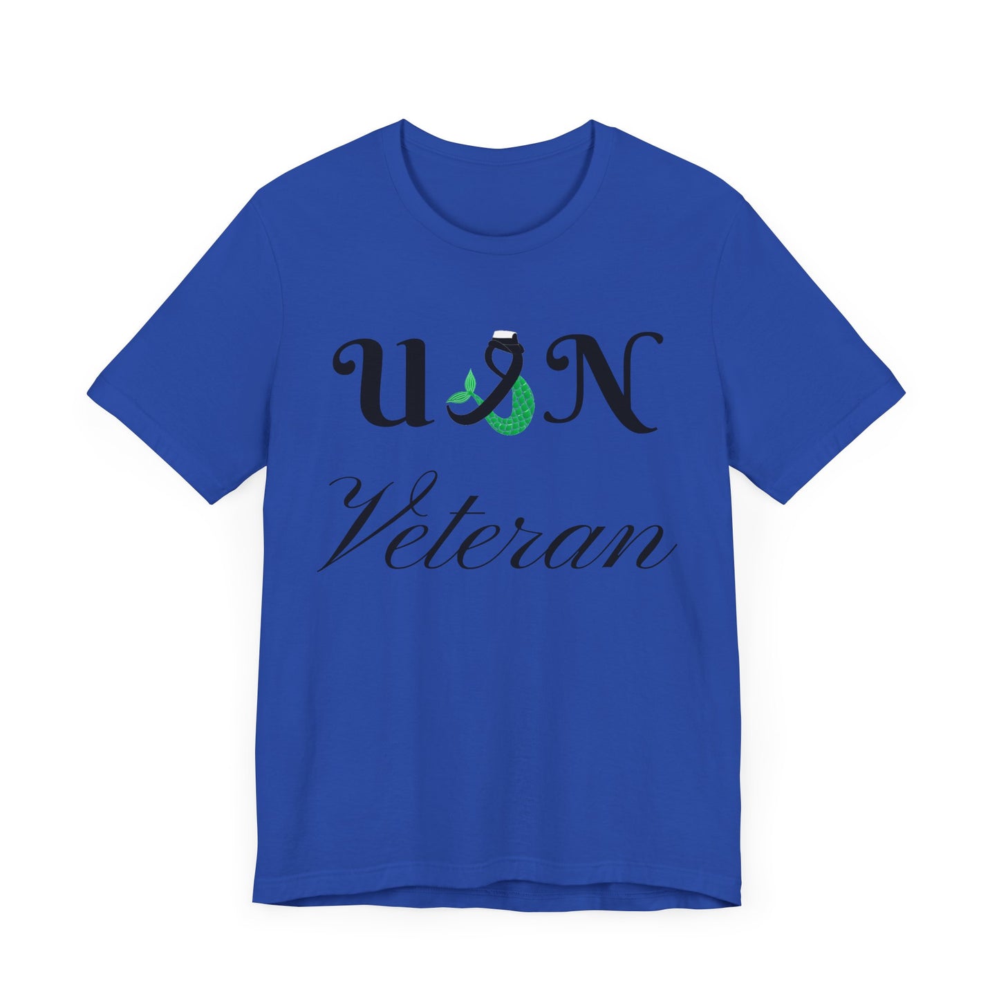 USN Veteran (combination cover) Unisex Jersey Short Sleeve Tee
