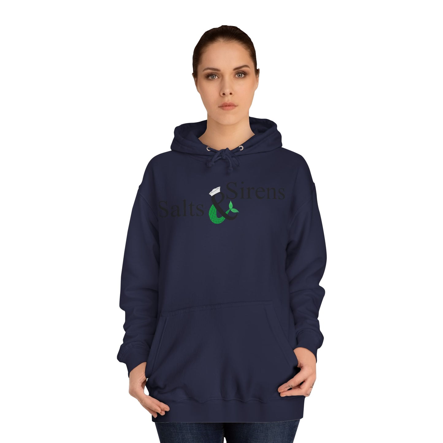 Salts and Sirens 2nd Edition (Black logo) Unisex College Hoodie