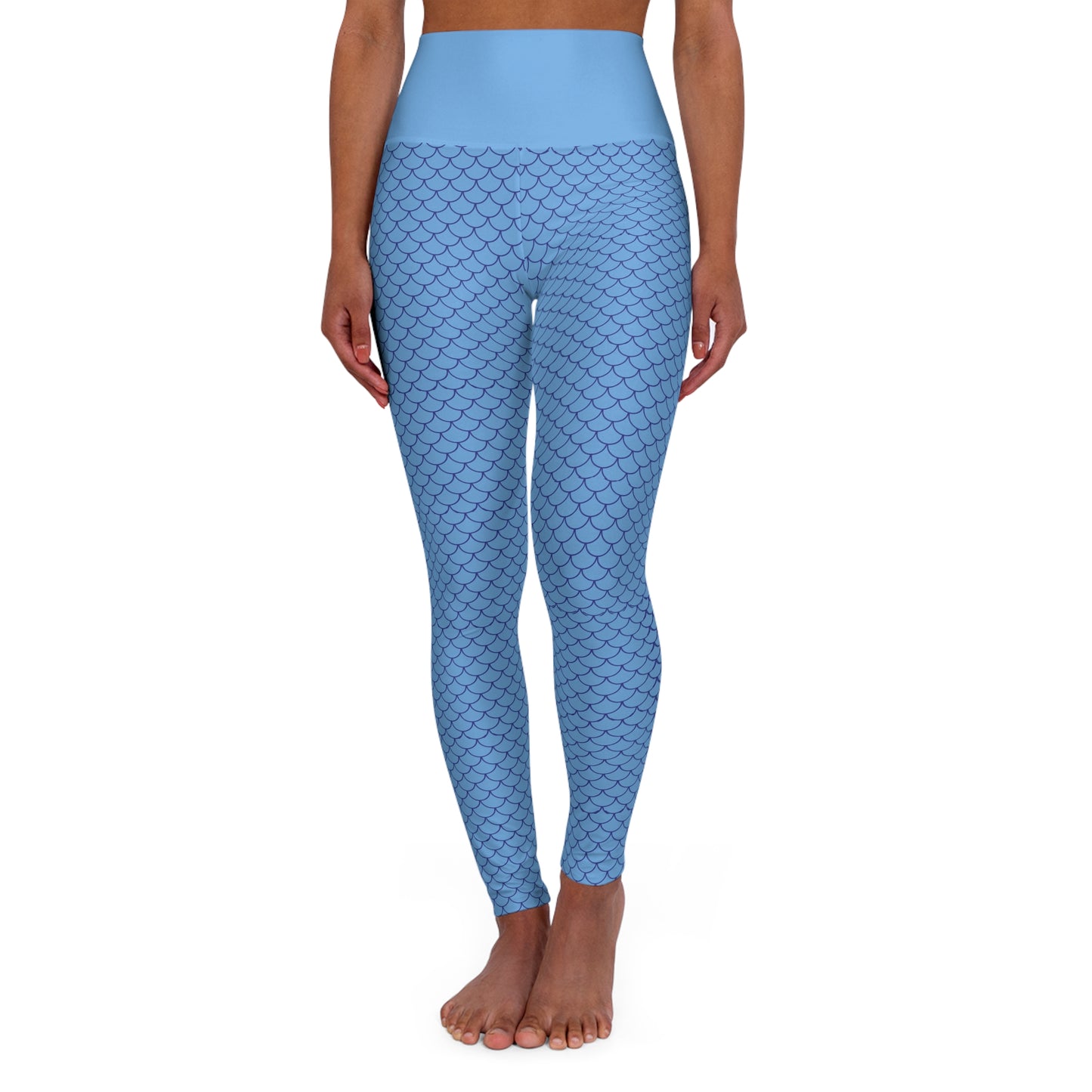 Siren (Mermaid) Blue High Waisted Yoga Leggings