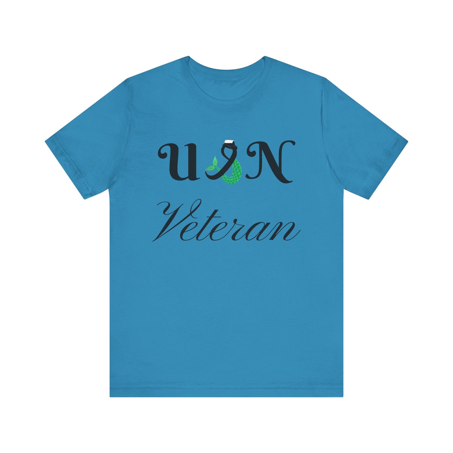 USN Veteran (combination cover) Unisex Jersey Short Sleeve Tee
