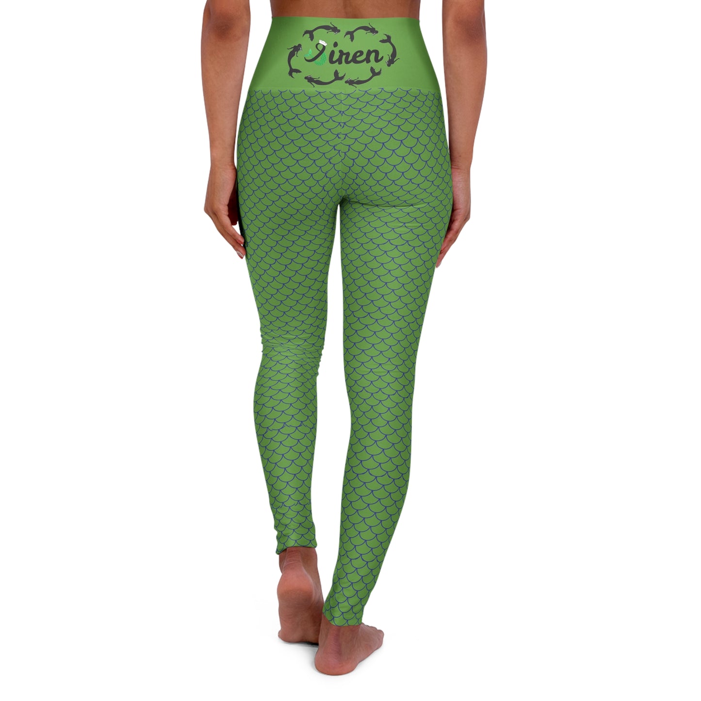 Siren (Mermaid) Green High Waisted Yoga Leggings