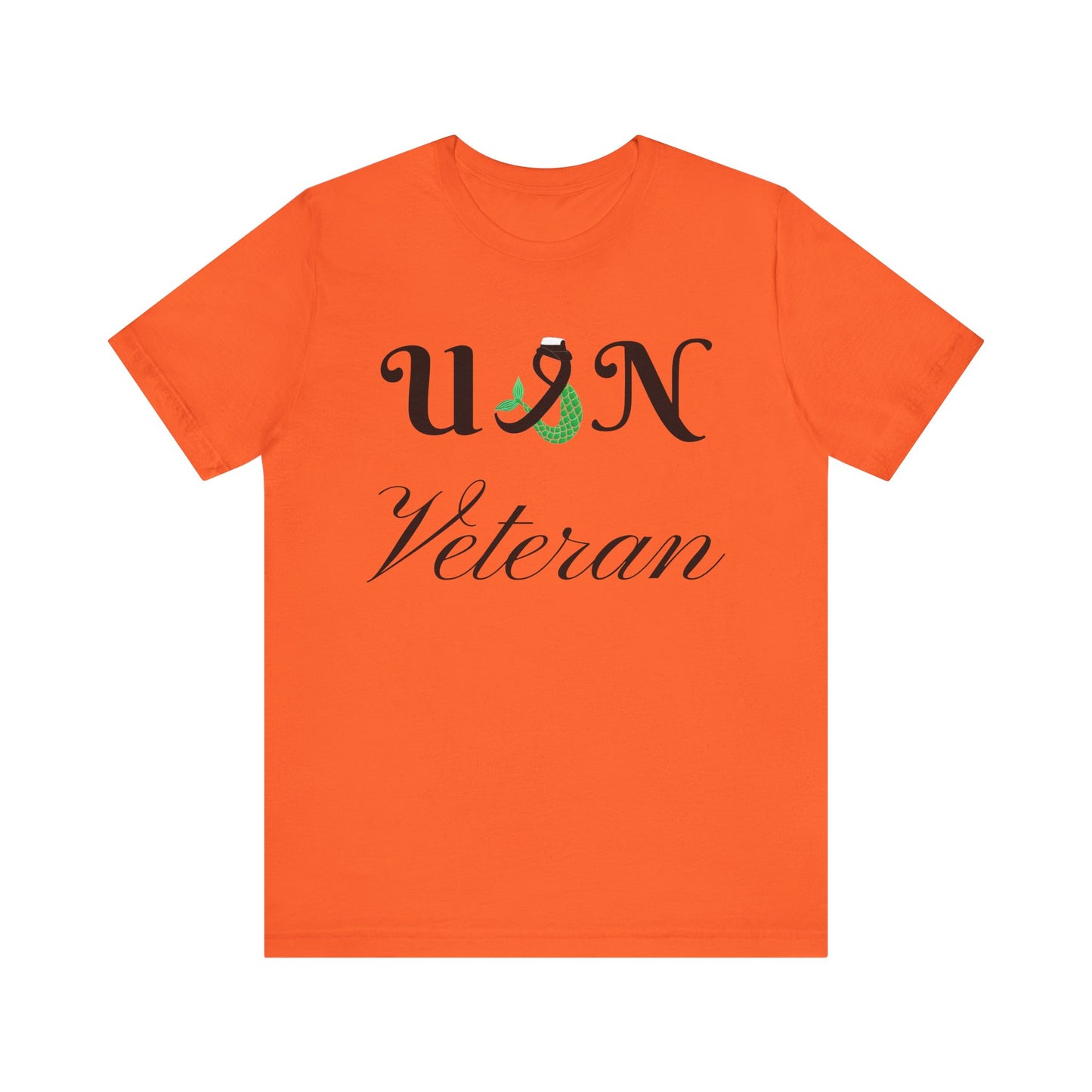 USN Veteran (combination cover) Unisex Jersey Short Sleeve Tee