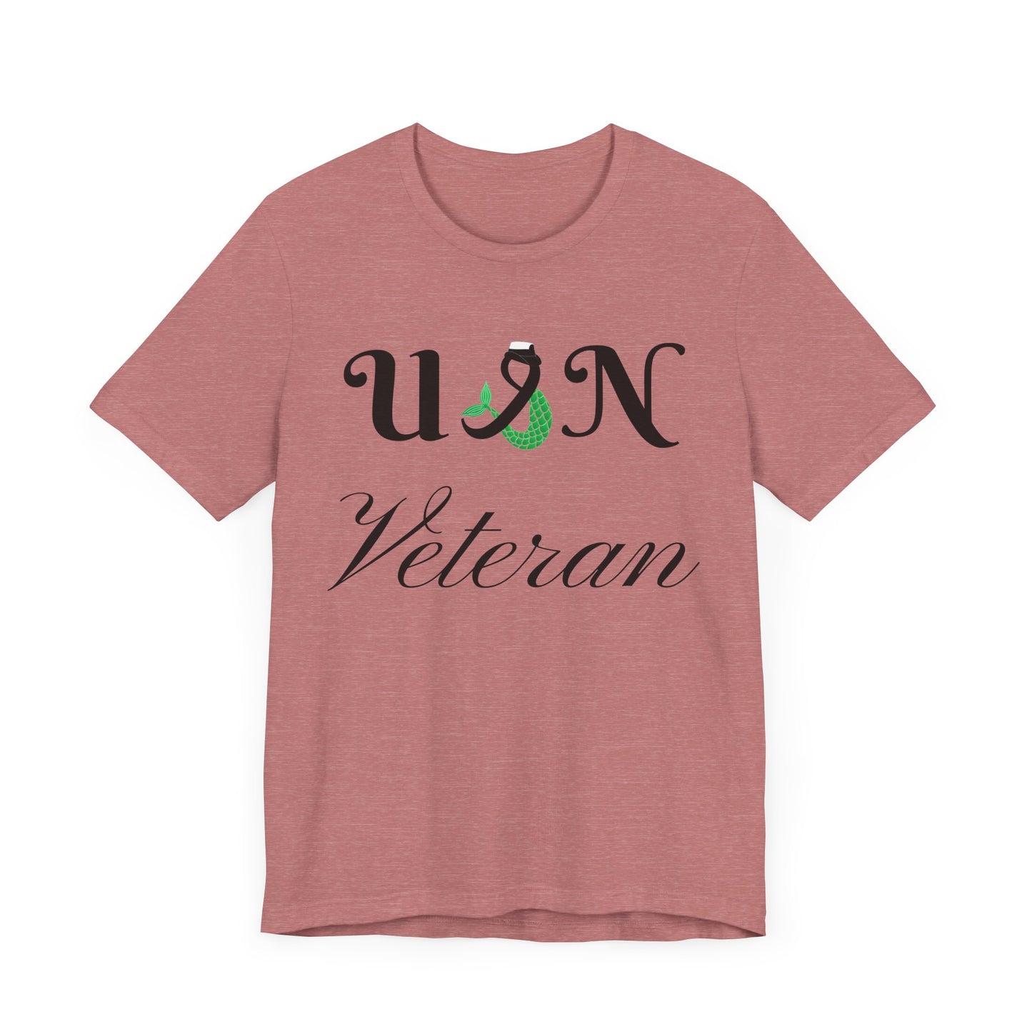 USN Veteran (combination cover) Unisex Jersey Short Sleeve Tee