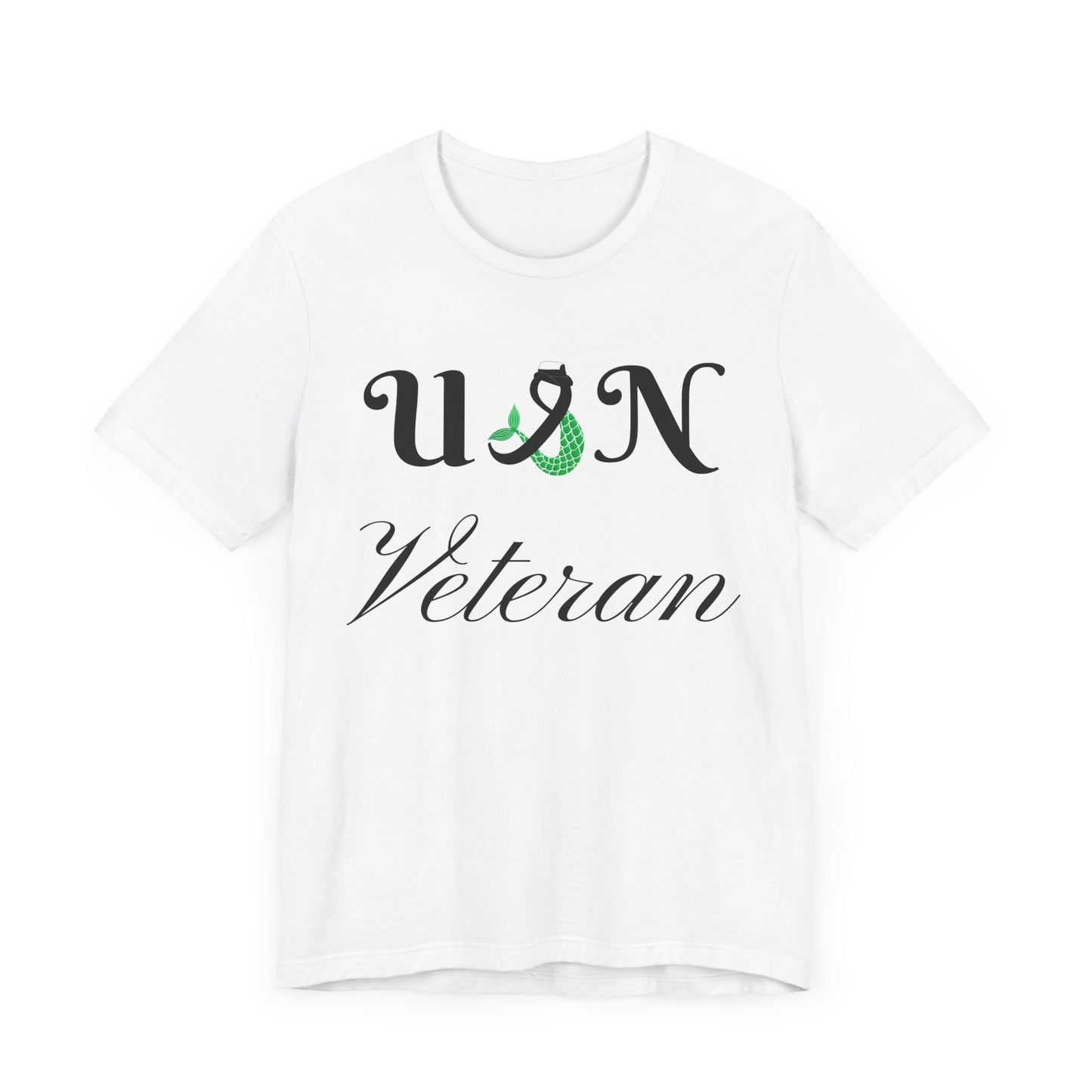 USN Veteran (combination cover) Unisex Jersey Short Sleeve Tee