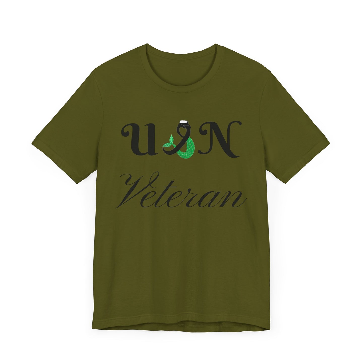 USN Veteran (combination cover) Unisex Jersey Short Sleeve Tee